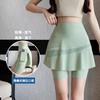 Summer New Arrival Fake Two‑Piece 7‑Point Skirt‑Leggings Thin High‑Waist Outerwear Side Pocket Tennis Skirt Plus‑Size Cross‑border Supply Yoga Pants