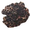 Stylish Leopard Pattern Hair Claw Popular Big Flower Jaw Clip Nonslip Hair Clamp Hair Styling Accessory for Women Girls
