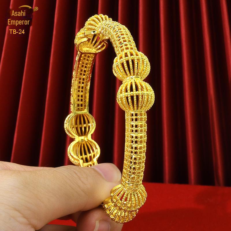 Pulsera nupcial de aleación bañada en oro - Estilo de lujo de Dubái