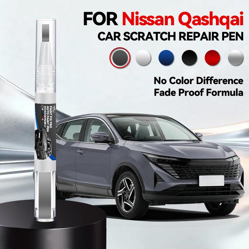 Für Nissan Qashqai 2006-2025 J10 J11 J12 Lackreparaturstift Ausbesserungsstift Kratzerentferner DIY Autozubehör Schwarz Weiß Orange Rot