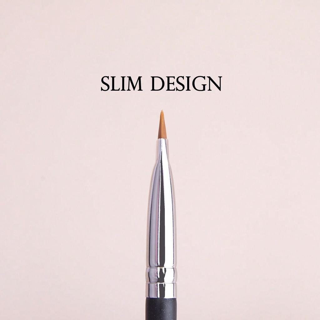 1pc Flat Brush, Thin And Precise, Perfect For Applying Eyebrow Eyeliner Makeup Tool