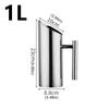 1/1.5/2L Stainless Steel Pitcher Pot for Bar Hotel KTV Restaurant Fantastic Kitchen Cold Water Wine Juice Water Jug DropShipping