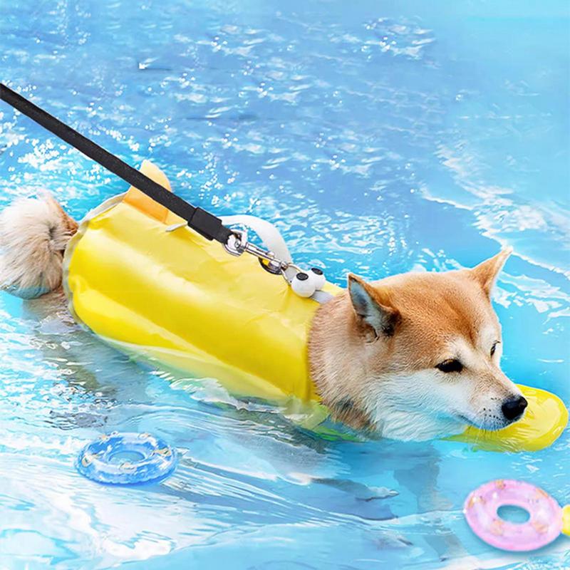 Gilet di salvataggio per cani da piscina estiva Giubbotto di salvataggio per animali domestici per nuoto Vestiti di sicurezza per cani Asciugatura rapida Costume da bagno per cani Costume di sicurezza per animali domestici per nuoto