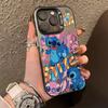 Cartoon Stitch Is Suitable for Apple 15 Mobile Phone Case Plus Matte Iphone16 Soft Case 14/13 Colored Silver Case 12p.
