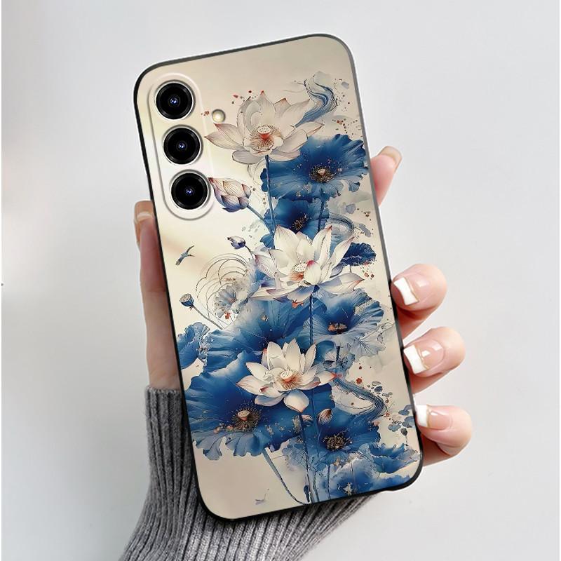 New Design Phone Case For ZTE Blade V80 Max/Nubia V80 Max Jelly Black Anti-scratch Soft Casing Colorful Rosy Cloud Pattern Shell