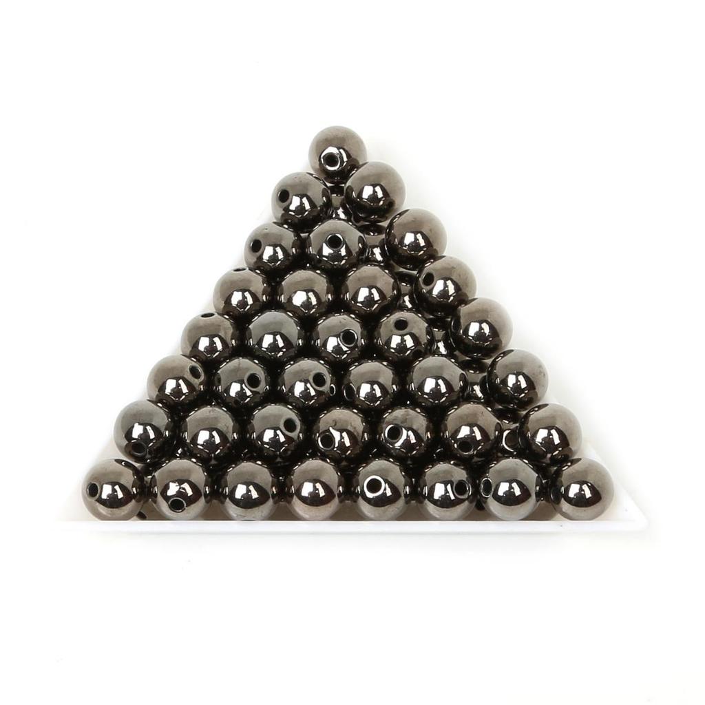 4/6/8/10/12mm Plating Color Plastic Round Beads For Jewelry Making DIY Bracelet Necklace Earring