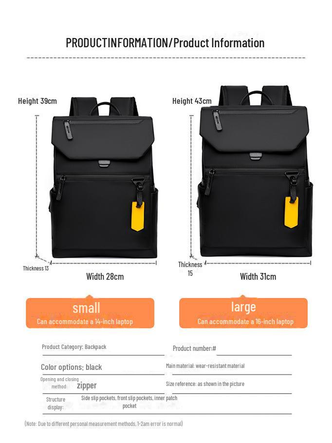 Men's Lightweight Casual Fashion Backpack - Large Capacity for Outdoor, Trendy Student, and Leisure Use