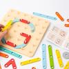 1 Box Children Wooden Geoboard Toys Nail Board Geometric Column ..Set Construction Puzzle Geometric&Pegboard*Montessori Sensory