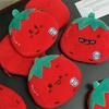 NEW Cartoon Plush Tomato Coin Purse Pendant Cute Portable Wallet Storage Pouch Hanging Ornament Bag Decoration Accessories Gift