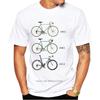 Vintage Fixed Gear Road Bicycle Classic T-Shirt Fashion Men Short Sleeve Old Bikes Print Sport Casual Tops Hip Hop Boy Tee Shirt