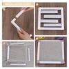 Embroidery Hoops Plastic Cross Stitch Frame Reusable Sewing Hoop Handhold Clip Frame Embroidery Snap Frame Hoop DIY Sewing Art