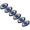 6pcs Iron On Patches DIY Bright Color Big Eye Pattern Clothes Dress Hat Jean Sewing Shirt Jacket