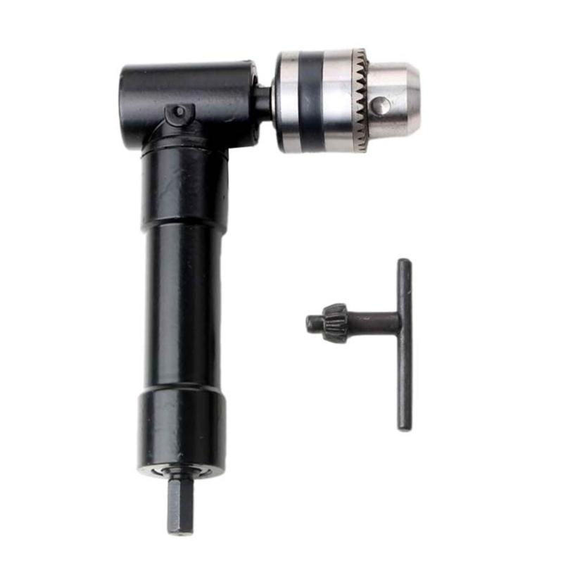 90 Degree Electric Drill Right Angle Bender Extension Fitting Conversion Angle Drill Three Jaw Chuck Conversion Head-