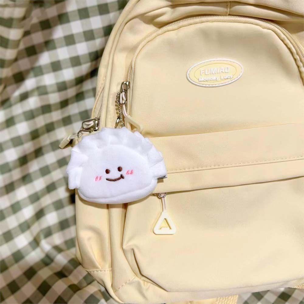 Charms Cartoon Plush Coin Purse Key Chain Earphone Storage Bag Cute Dumplings Coin Purse  Children