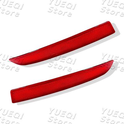 2 ks Auto Zadní Nárazník Odrazka Lampa Zadní Světlo Červená Čočka Reflexní Pás Pro BMW Řady 5 F10 2014-2017 63147318555 63147318556