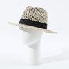 Panama Hat Hand-woven Panama Straw Hat British Shade Top Hat Women's Spring and Summer Beach Sunscreen Straw Hat