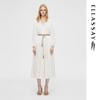 2025 Early Spring French Pleated Midi Dress EWB361Y05800