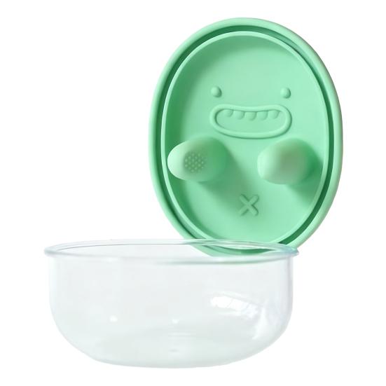 Yousheng Leak-Proof Snack Box with Silicone Cover Portable Finger Guard Design No-Mess Lunch Container Cookie Storage Tool