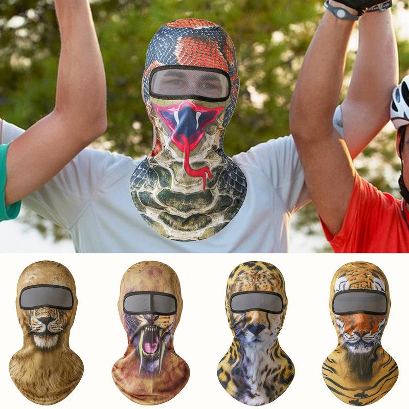 3D Маска для лица Полнолицевая маска-капюшон Удобная Смешная Дышащая Приятная для кожи — фото 3
