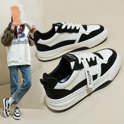 Women's Shoes  Spring New Student Korean Style Ins Fashionable All-Matching Platform White Shoes Spring and Autumn Casual Shoes Yb2602