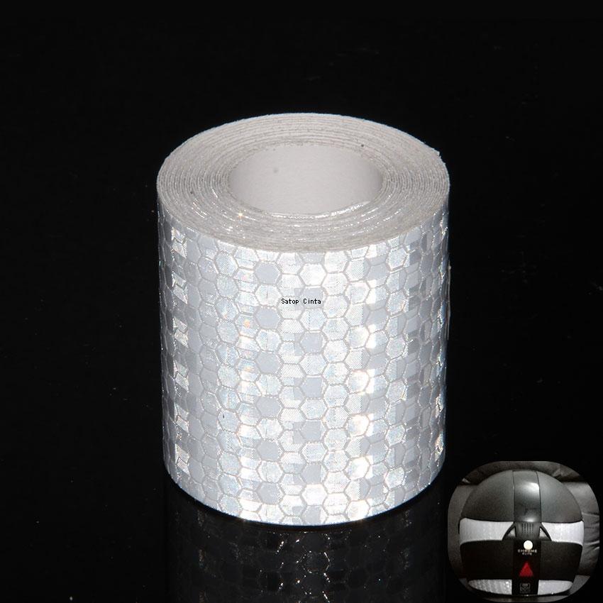 2" X10ft Reflektierband Weiß Outdoor High Vis Sichtbarkeit Sicherheitsstreifen Wasserdicht Selbstklebend Reflektoren Aufkleber Für Fahrrad