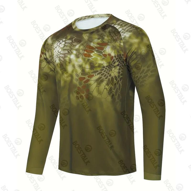 Spring and autumn fishing wear, men's long-sleeve fishing wear, sea fishing boat, lure fishing, quick-drying, breathable sun-protection fishing wear