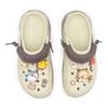 Crocs Crush Clog EVA GREAT WALK Xiongtu French Fries Pie Vibe Style Comfortable and Versatile Hole Shoes Unisex White