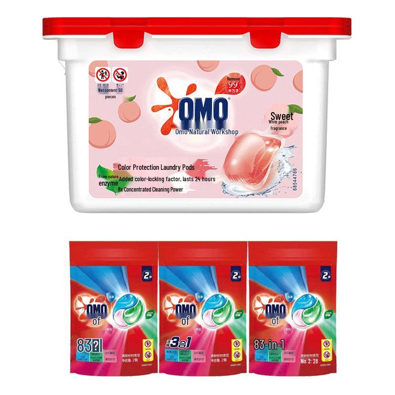 OMO Natural Workshop White Peach Laundry Pods