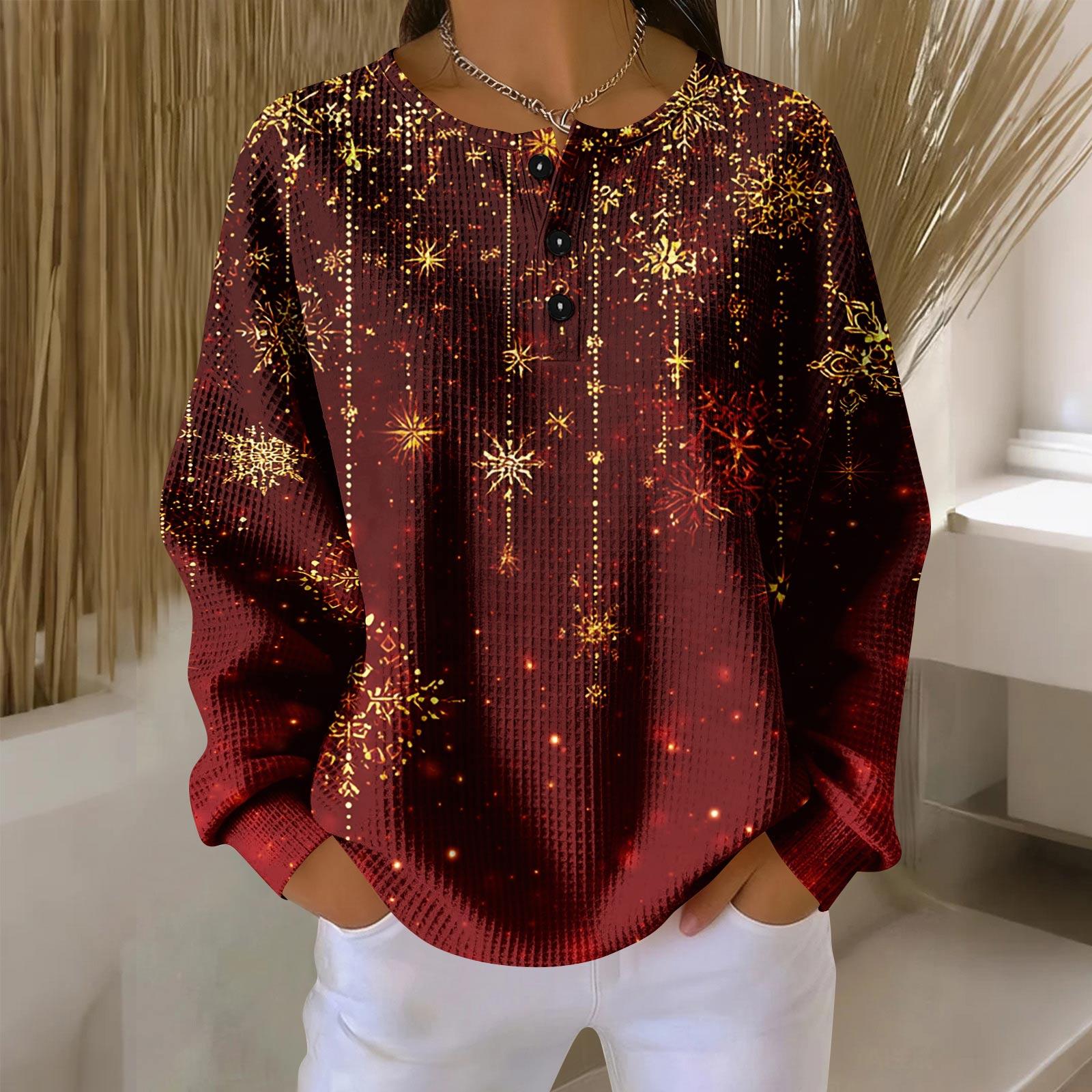 

Женские повседневные рубашки с длинным рукавом, топы на пуговицах с V-образным вырезом, свободный трикотаж, осенние фавориты для женщин L киноварь