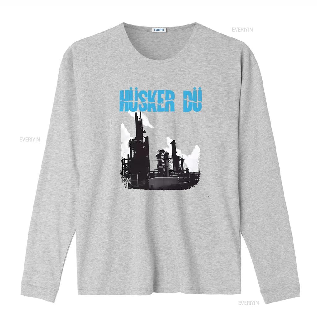 Husker Du Dont Want To Know If You Are Lonely Print Grey T Shirt Rock Band Inspired Design for Music Fans vintage Washed