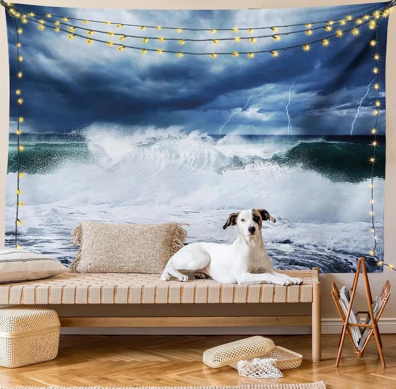 Pink Purple Cloud Scenery Tapestry Office Living Room Tapestry Home Wall Decoration Tapestry