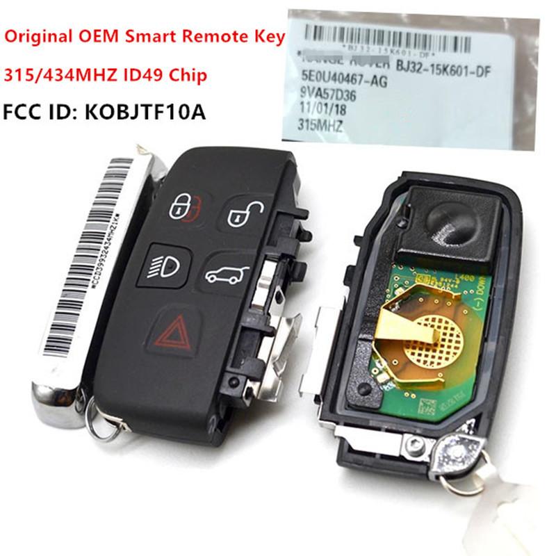 KEYECU Original Remote Key Fob Keyless Go 315/434MHZ for Land Rover Range Rover Sport Evoque Vogue for Jaguar XJ Xe XF 2010-2020