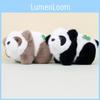 Adorable Realistic Panda Plush Keychain Stuffed Animal Souvenir With Short Plush