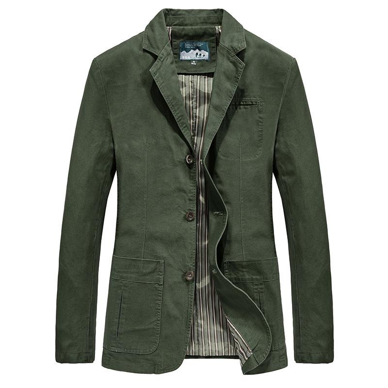 Men's Plus Size Autumn Cotton Outdoor Business Casual Jacket