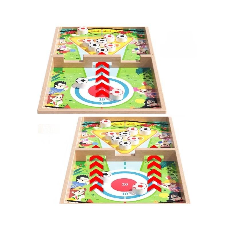 Childrens Wooden Educational Toy Desktop Interactive Game With Multifunction Battle Checkers For Kids