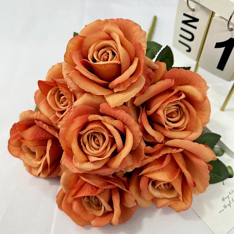 Rose Flower Artificial Wedding Hotel Restaurant Desktop Ornament Room Decoration