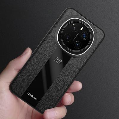 Für Honor Magic 7 Pro,7 Hülle Lichi-Leder + Weiches TPU Ultra Dünne Linsenabdeckung Schlanke Matte Hülle für Magic7