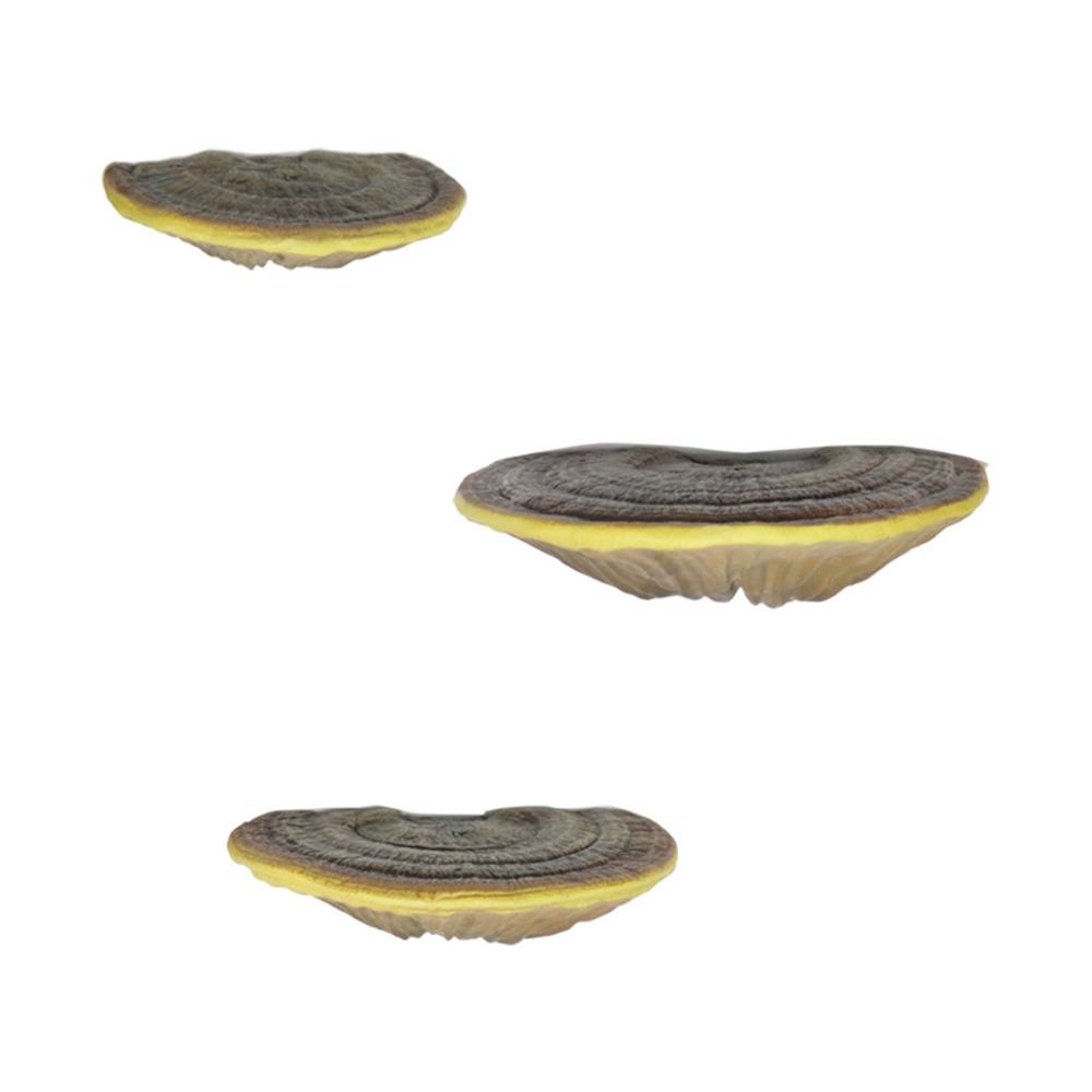 

3Pcs/set Realistic Simulation Mushroom Pendant Hand-painted Garden Mushroom Ornament Landscape 3Pcs/set