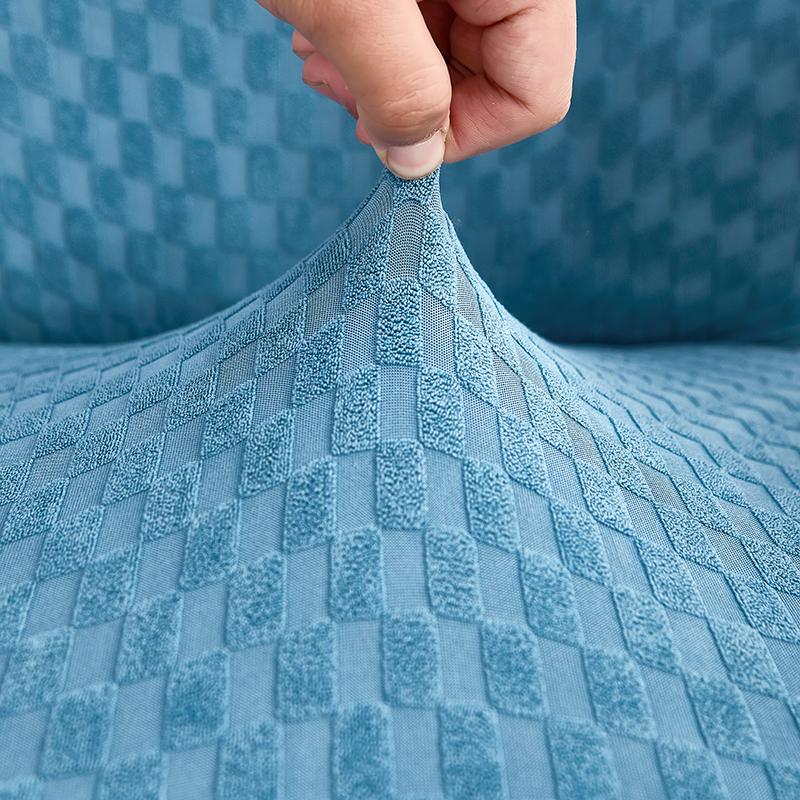 1ks žakárový potah na křeslo Jednobarevný protišpínající potah sedáku Odnímatelný strečový kufr na kancelářskou židli pro počítačovou místnost Domů