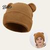 Infant Knitted Hat Baby Winter Hat, Cute Bear Ears Cozy Knit Soft Ear Warm Skull Cap for Newborn Toddler Boys Girls, 0-36 Months Windproof Head Wrap