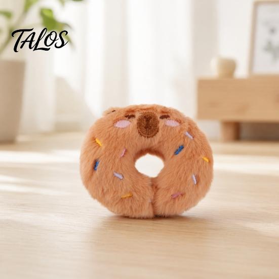 Catnip Cat Toy Donut Shape Toy, with Natural And Rattle Paper, PP Cotton Filling Stimulating Teaser Chew Bite Anxiety Relief Pet for Cats Teeth