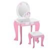 Toy Mirror with Drawer and Play Stool for Girls Ages 3-6