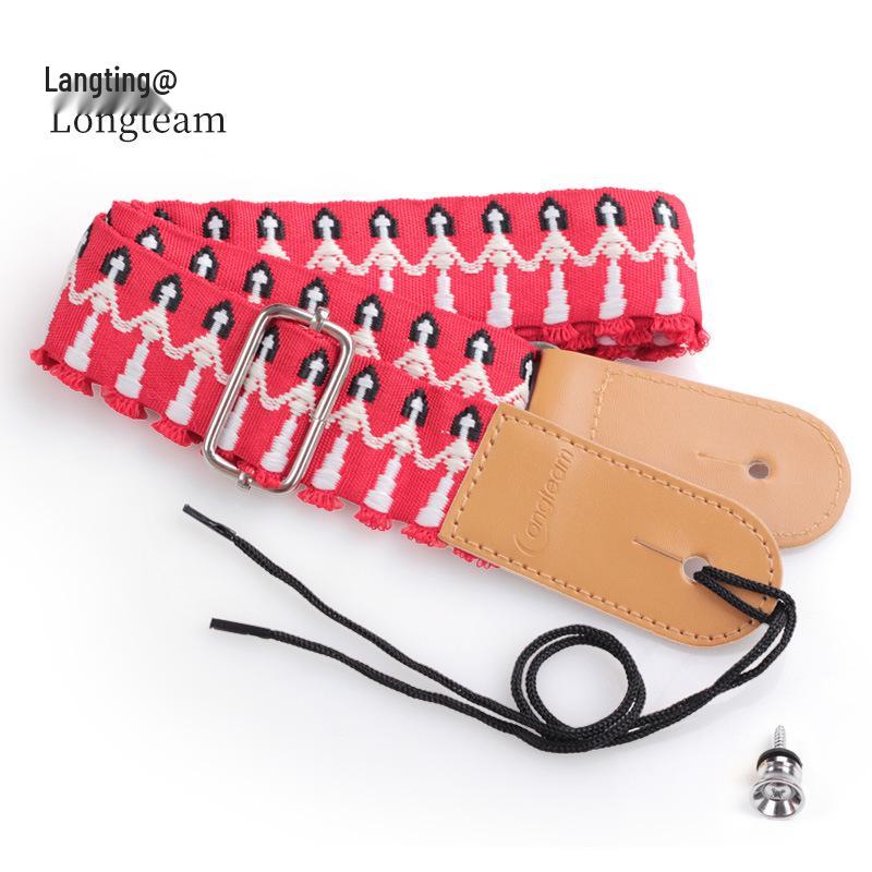 Creative Ukulele Crossbody Shoulder Strap with Tail Nail - Four-String Ukulele Accessories Ukulele Specific красный