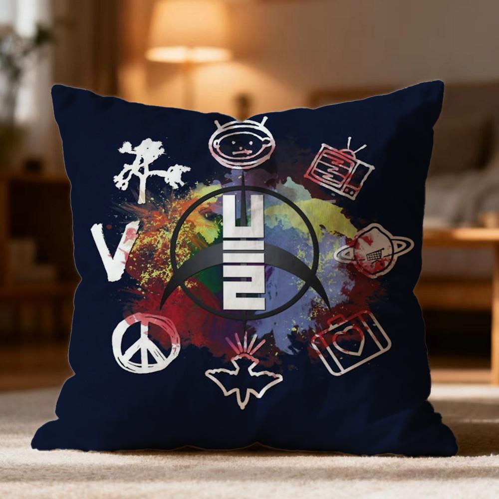 Fashion U-UU2 Cushion Cover Soft Washable Pillow Case Multi-Scene for Couch Bed Travel Office Use