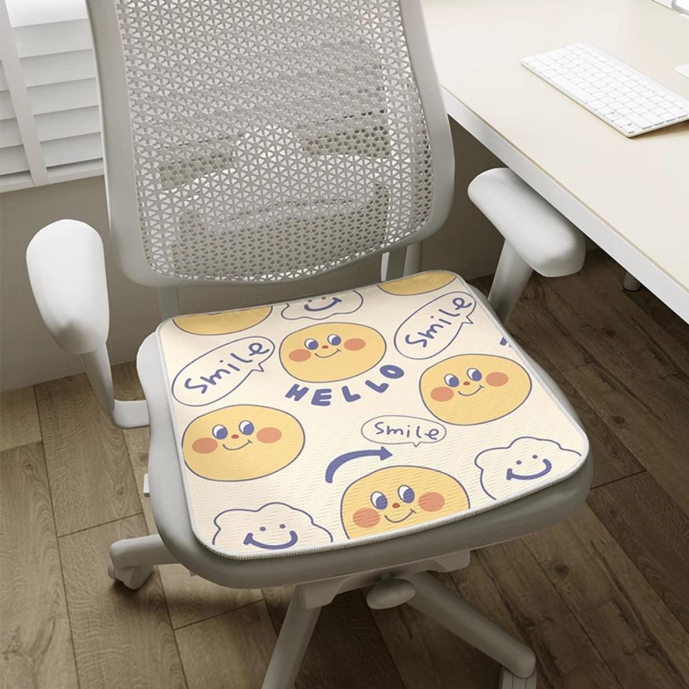 2 шт. Милая мультяшная подушка для сиденья, летнее кресло, прохладная, сидячая, ледяная, дышащая, пукающая подушка 40*40cm