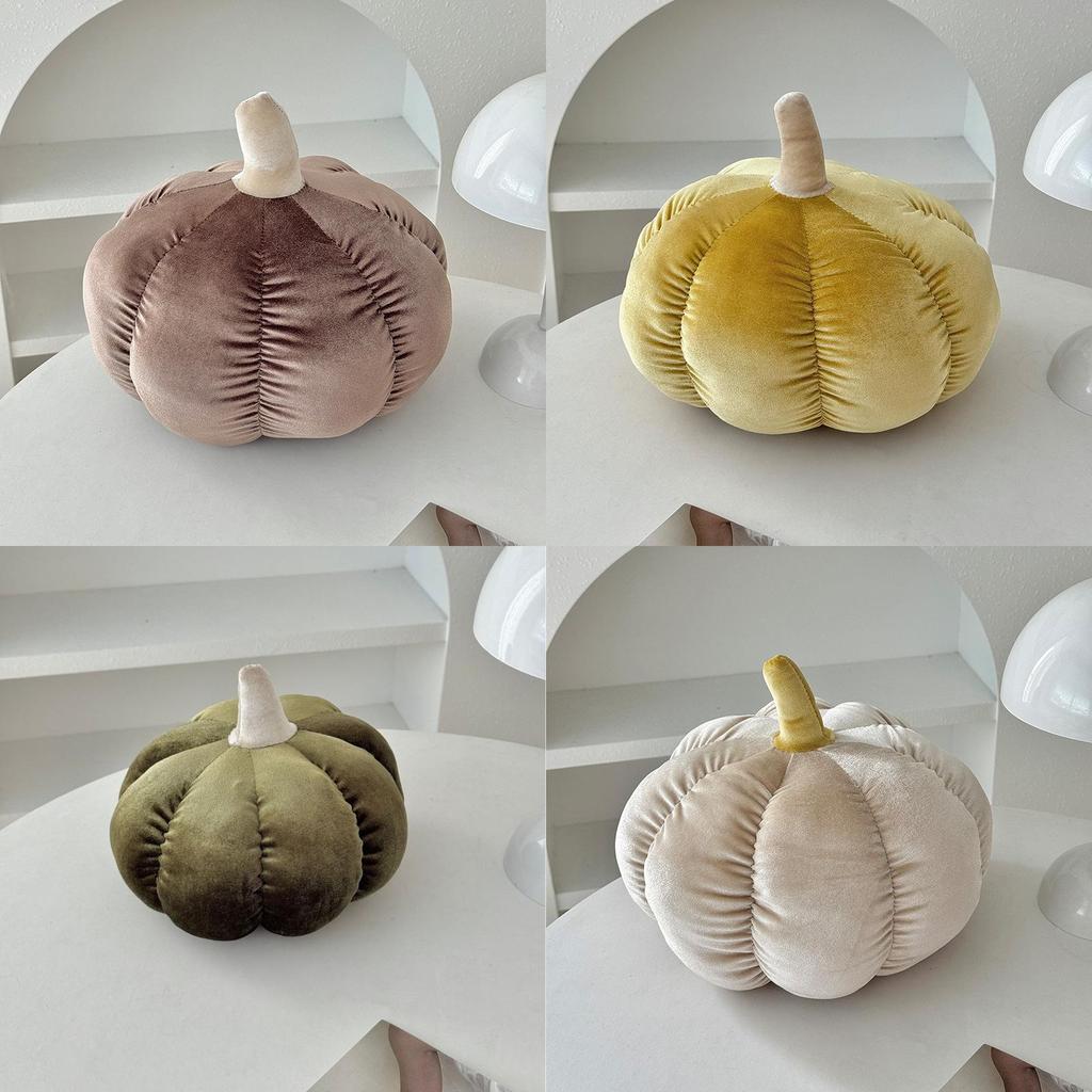 Cuscino Peluche Zucca Per Regalo Bambini Halloween Con Copertura in Velluto