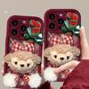 Christmas plush Shirley Rose doll chain for Apple 16 mobile phone case 15pro all-inclusive anti-drop 14 cute 7/8