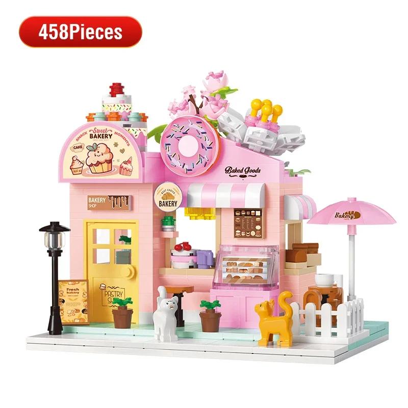 Street View Building Blocks Architectural Constructor Brick Children s Educational Assembly Model Toys Boys Girls Birthday Gifts