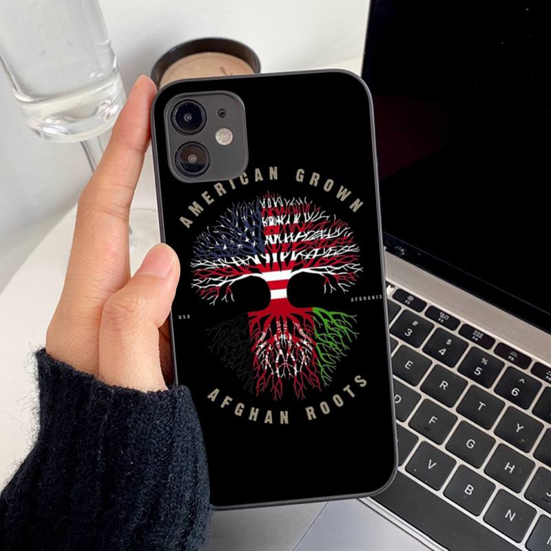 Afghan Afghanistan Flag Phone Case for Iphone 13 8 7 6S Plus X 5S SE 2020 XR 11 12 Mini Pro XS MAX