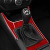 Real Soft Carbon Fiber Sticker For Subaru Impreza 2009 2010 2011 Manual Car Gear Shifter Console Panel Interior Accessories.